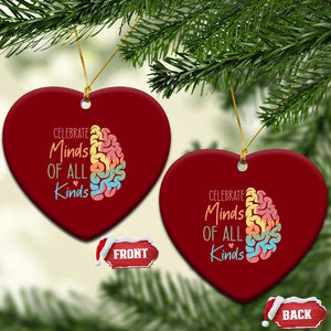 Embrace Neurodiversity Ceramic Ornament Celebrate Minds of All Kinds Teacher ASD TS02 Print Your Wear