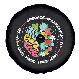 Embrace Neurodiversity Spare Tire Cover Neurodiverse Brain Autism Awareness ADHD Autistic TS02 Print Your Wear