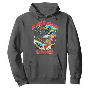 Neurodiverse Universe Hoodie Neurodiversity Embrace ADHD Autism ASD TS02 Dark Heather Print Your Wear