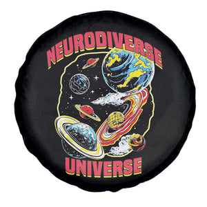 Neurodiverse Universe Spare Tire Cover Neurodiversity Embrace ADHD Autism ASD TS02 Print Your Wear