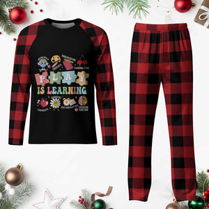 Special Education Plaid Pajama Set Play is Learning Sped Teacher TS02 Buffalo Plaid Print Your Wear