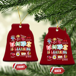 Special Education Ceramic Ornament Play is Learning Sped Teacher TS02 Print Your Wear