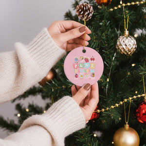 Special Education Ceramic Ornament Play is Learning Sped Teacher TS02 1pc Light Pink Print Your Wear