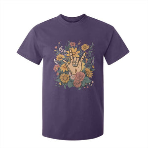 Special Education T Shirt For Kid Sign Language ASL Love Needs No Words TS02 Purple Print Your Wear