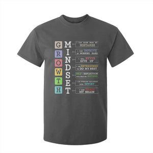 Special Education T Shirt For Kid Growth Mindset Positive Inspiration TS02 Dark Heather Print Your Wear
