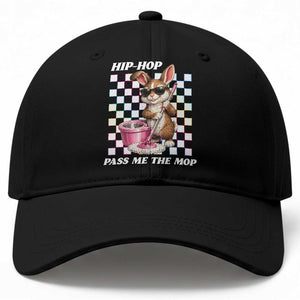 Hip Hop Easter Bunny Cleaning Pun Baseball Cap Funny Rabbit with Mop TS02 Print Your Wear