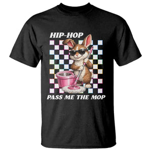 Hip Hop Easter Bunny Cleaning Pun T Shirt Funny Rabbit with Mop TS02 Black Print Your Wear
