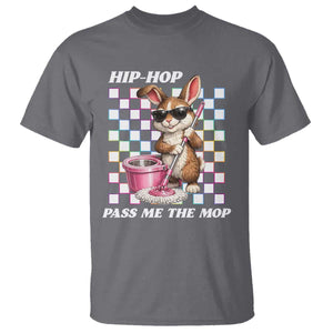 Hip Hop Easter Bunny Cleaning Pun T Shirt Funny Rabbit with Mop TS02 Charcoal Print Your Wear