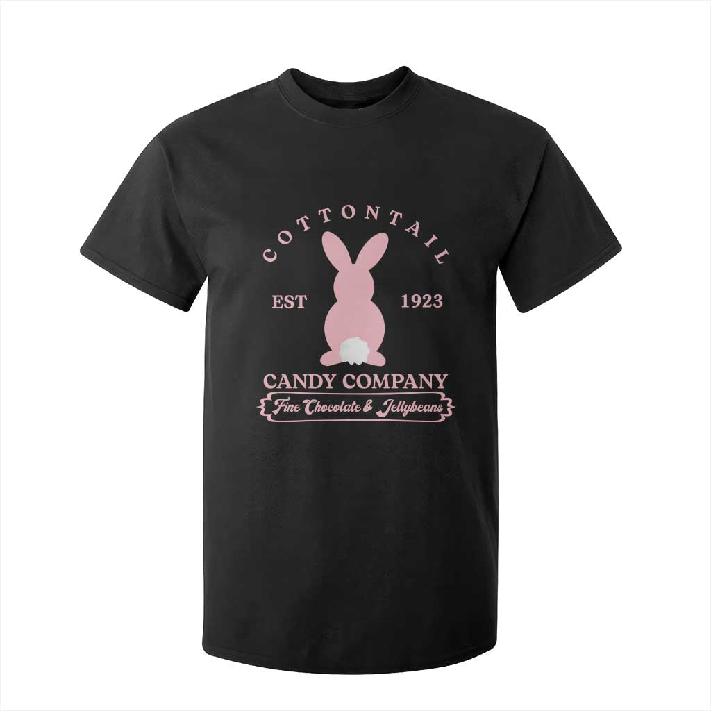 Cottontail Candy Company Vintage Easter Bunny T Shirt For Kid Retro Chocolate and Jellybeans Spring Lovers TS02 Black Print Your Wear
