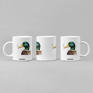 Smoking Mallard Meme Graphic Coffee Mug Chaotic Funny Wild Duck Attitude Viral Internet Humor TS02 Print Your Wear