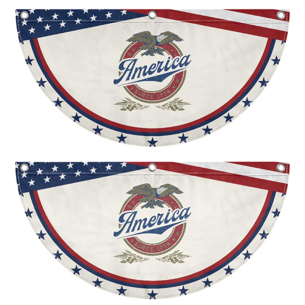America Since 1776 Patriotic Fan Flag 4th of July Retro Vintage Eagle Pride TS02 2pcs pack Classic Beige Print Your Wear