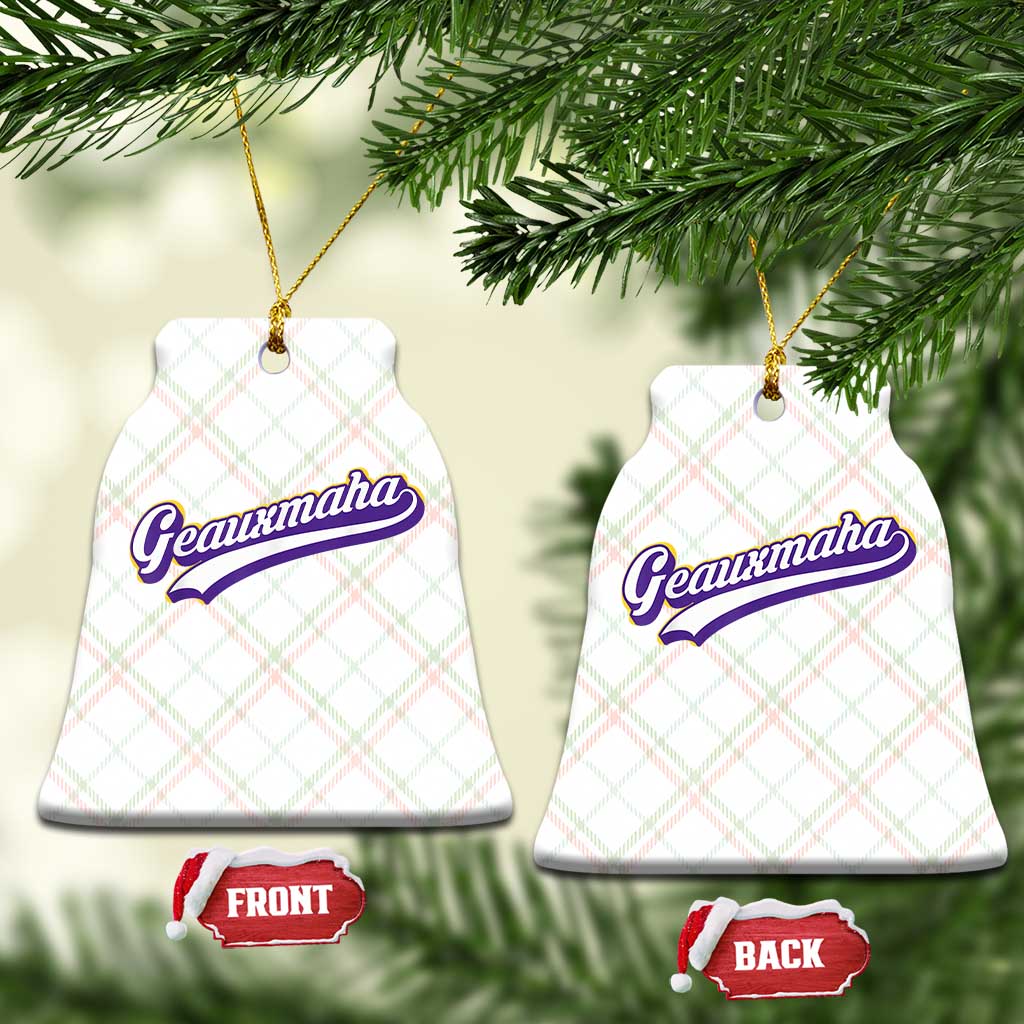 Geauxmaha Vintage Throwback Design Ceramic Ornament Gold Baseball Fan TS02 Print Your Wear