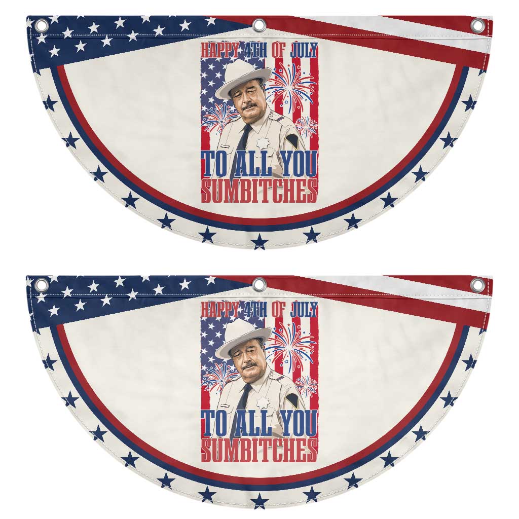 Happy 4th of July To All You Sumbitches Funny Sheriff Graphic Patriotic Fan Flag Retro Movie Quote Inspo Country Humor TS02 2pcs pack Classic Beige Print Your Wear