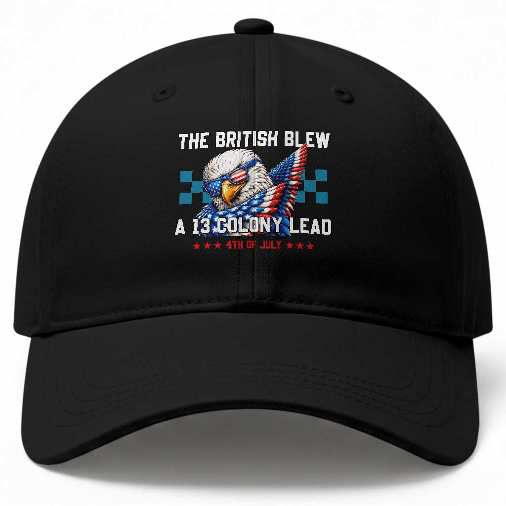 The British Blew A 13 Colony Lead Dabbing Eagle Baseball Cap Funny Patriotic 4th of July History Humor Graphic TS02 Print Your Wear
