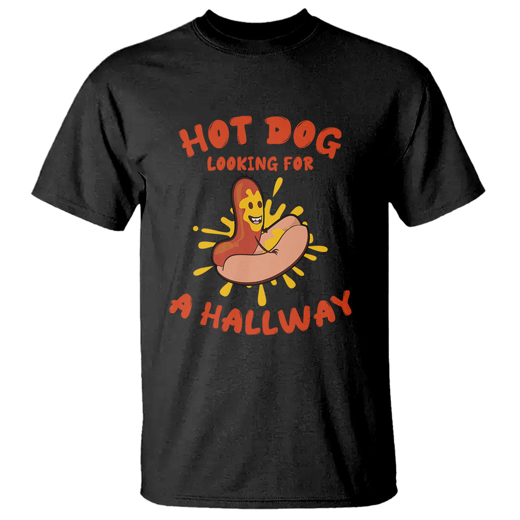 Hot Dog Looking For A Hallway Funny Adult Joke Glizzy Slang T Shirt TS02 Purple Printyourwear