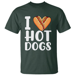 I Heart Hot Dogs Frankfurter Wiener Frank Sausage Bun Hotdog T Shirt TS02 Printyourwear