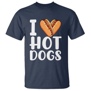 I Heart Hot Dogs Frankfurter Wiener Frank Sausage Bun Hotdog T Shirt TS02 Printyourwear