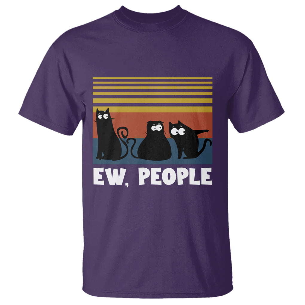 Sarcastic Cat T Shirt Ew People Hater TS02 Printyourwear