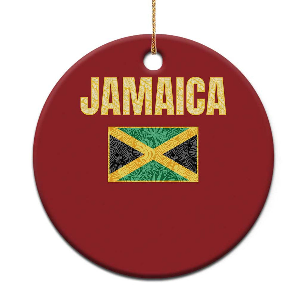 Retro Jamaica Christmas Ornament Tropical Jamaican Flag TS02 Print Your Wear