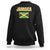 Retro Jamaica Sweatshirt Tropical Jamaican Flag TS02 Black Print Your Wear