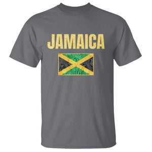 Retro Jamaica T Shirt Tropical Jamaican Flag TS02 Charcoal Print Your Wear