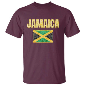 Retro Jamaica T Shirt Tropical Jamaican Flag TS02 Maroon Print Your Wear