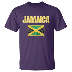 Retro Jamaica T Shirt Tropical Jamaican Flag TS02 Purple Print Your Wear