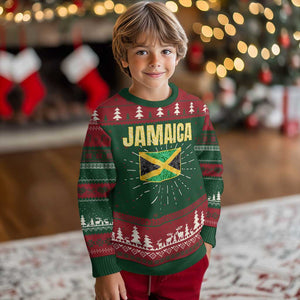 Retro Jamaica Ugly Christmas Sweater Tropical Jamaican Flag TS02 Christmas Print Your Wear