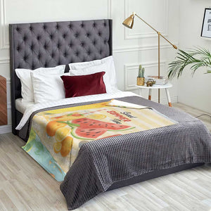Sweet Summer Time Citrus Fruit Cocktails Poolside Beach Throw Blanket TS02 Print Your Wear