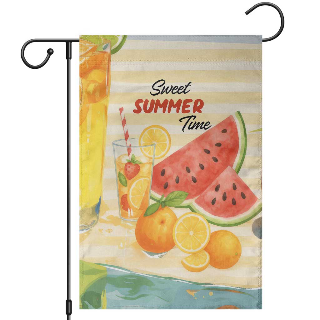 Sweet Summer Time Citrus Fruit Cocktails Poolside Beach Garden Flag TS02 Pastel Yellow Print Your Wear