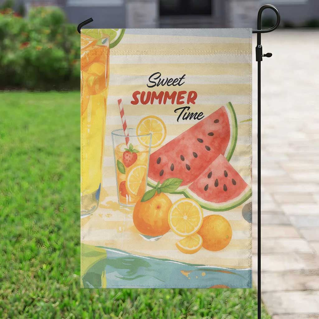 Sweet Summer Time Citrus Fruit Cocktails Poolside Beach Garden Flag TS02 Print Your Wear