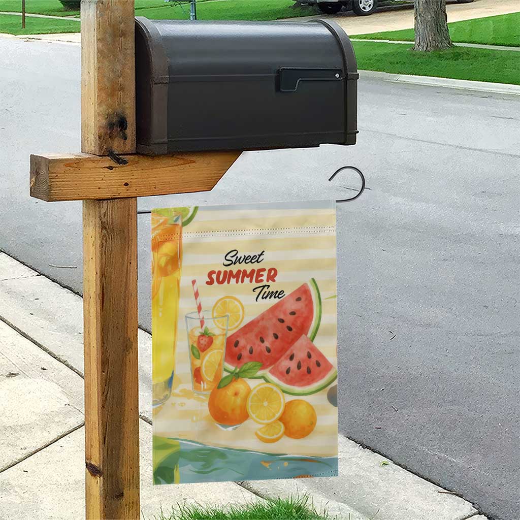Sweet Summer Time Citrus Fruit Cocktails Poolside Beach Garden Flag TS02 Print Your Wear