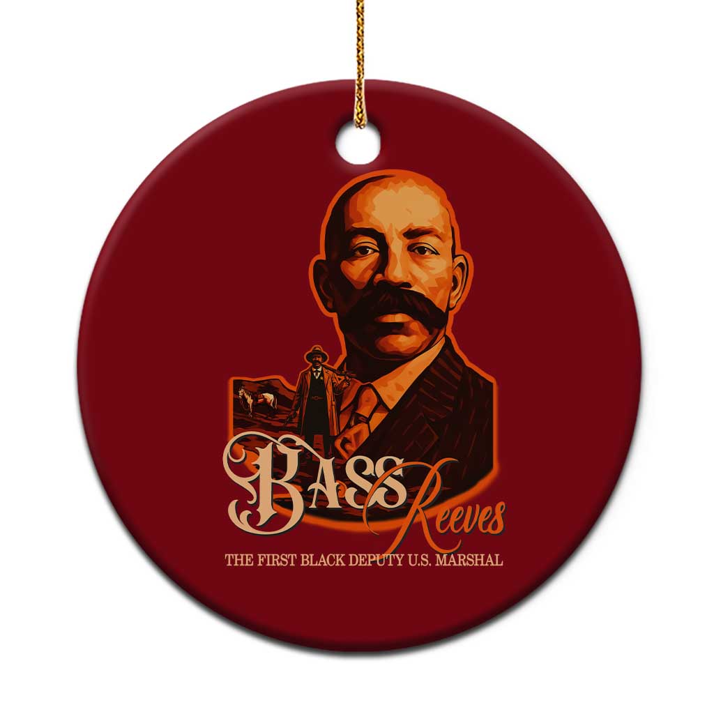 Bass Reeves The First Black Deputy US Marshal Ceramic Ornament Western Legend Frontier Lawman Black History