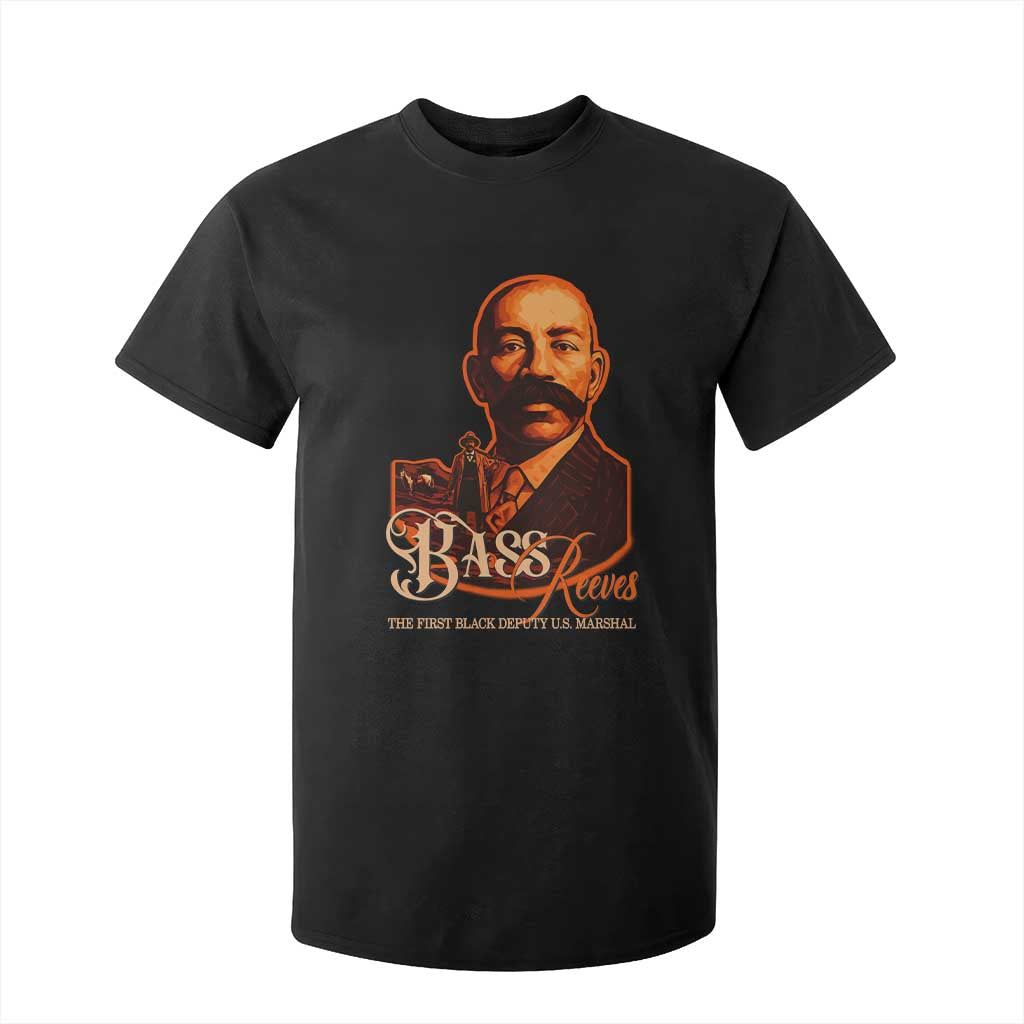 Bass Reeves The First Black Deputy US Marshal T Shirt For Kid Western Legend Frontier Lawman Black History