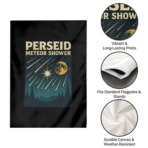 Vintage Perseid Meteor Shower Observer Garden Flag Retro Celestial Stargazing Graphic TS02 Print Your Wear