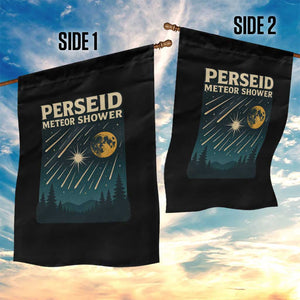 Vintage Perseid Meteor Shower Observer Garden Flag Retro Celestial Stargazing Graphic TS02 Print Your Wear