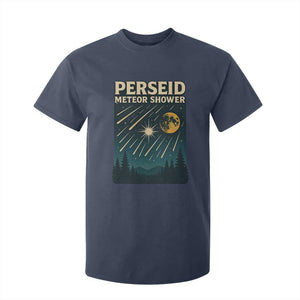 Vintage Perseid Meteor Shower Observer T Shirt For Kid Retro Celestial Stargazing Graphic TS02 Navy Print Your Wear
