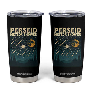 Vintage Perseid Meteor Shower Observer Tumbler Cup Retro Celestial Stargazing Graphic TS02 Black Print Your Wear