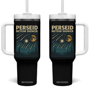 Vintage Perseid Meteor Shower Observer Tumbler With Handle Retro Celestial Stargazing Graphic TS02 One Size: 40 oz Black Print Your Wear