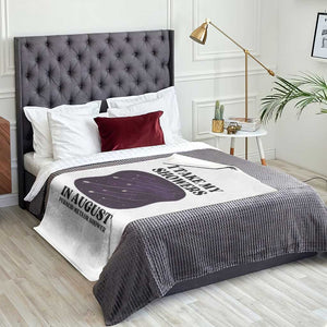 Funny Perseid Meteor Shower Stargazer Graphic Throw Blanket I Take My Showers In August TS02 Print Your Wear