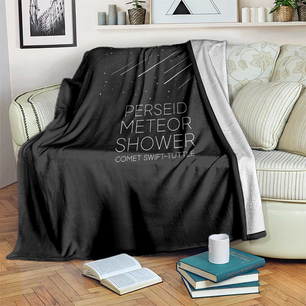 Perseid Meteor Shower Comet Swift Tuttle Throw Blanket Celestial Astronomy Graphic TS02 Print Your Wear
