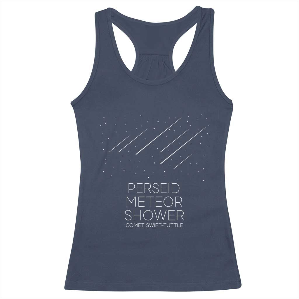 Perseid Meteor Shower Comet Swift Tuttle Racerback Tank Top Celestial Astronomy Graphic TS02 Navy Print Your Wear