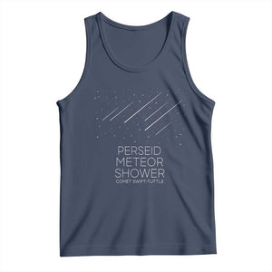 Perseid Meteor Shower Comet Swift Tuttle Tank Top Celestial Astronomy Graphic TS02 Navy Print Your Wear