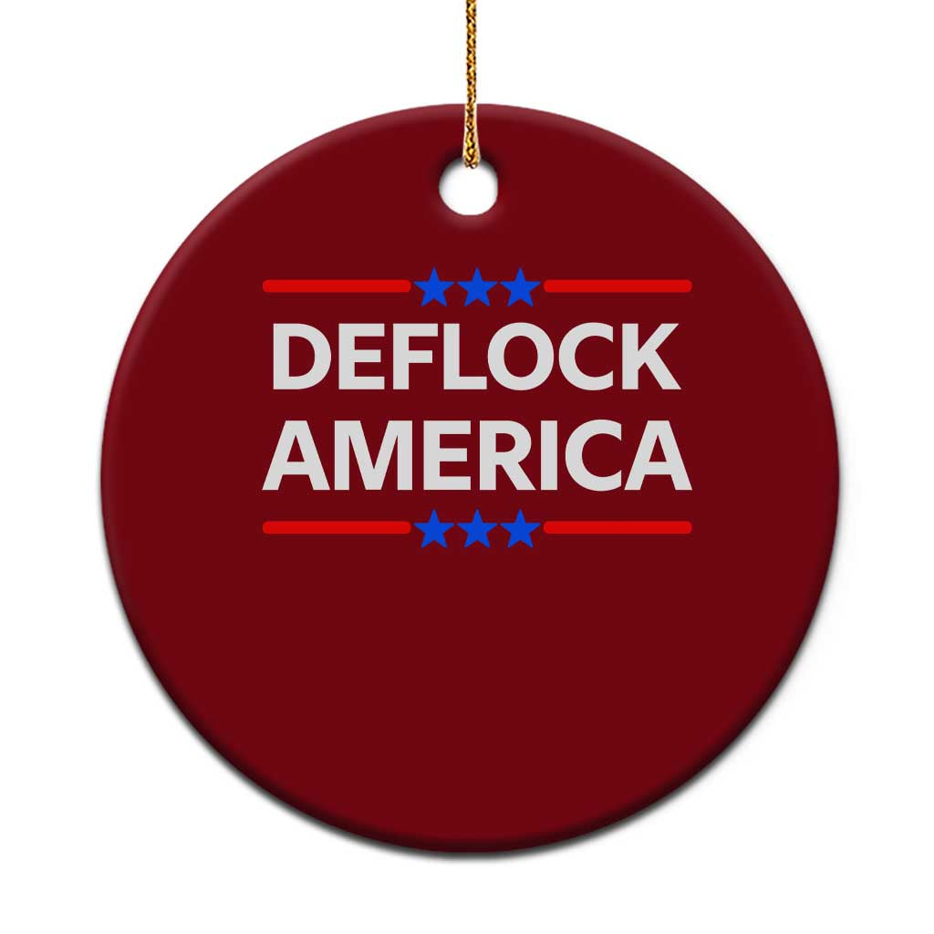 Deflock America Civil Liberties Patriotic Freedom Ceramic Ornament