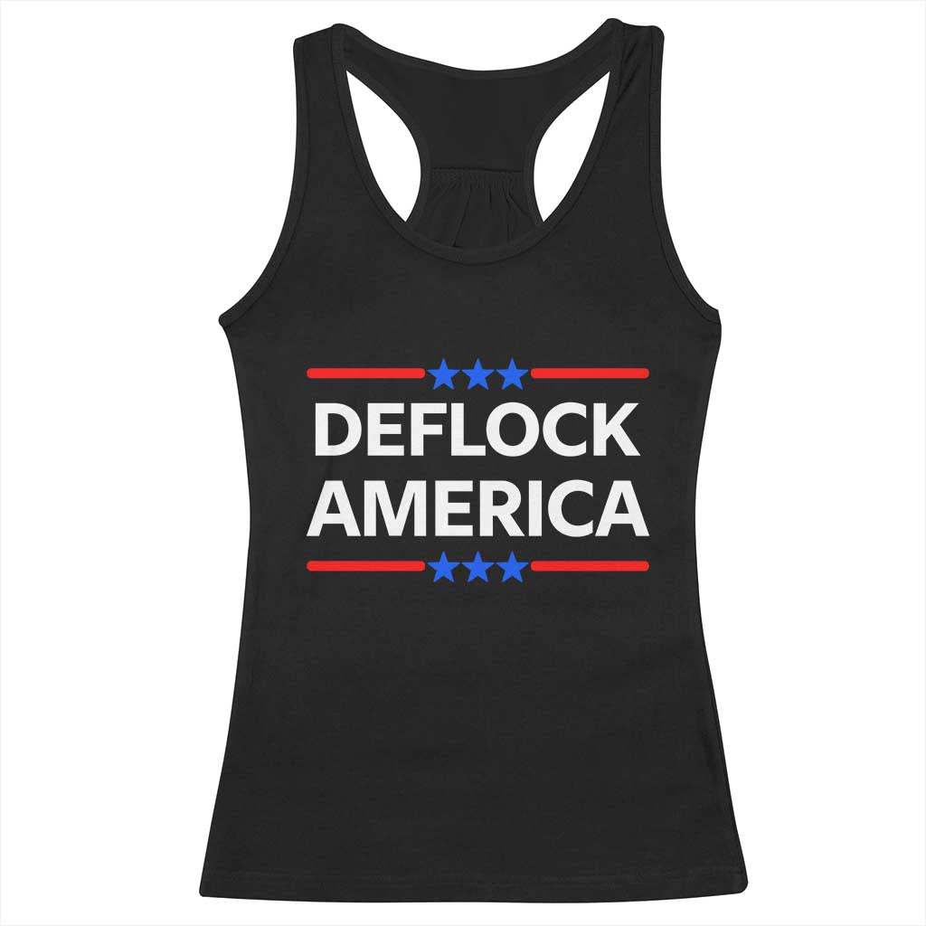 Deflock America Civil Liberties Patriotic Freedom Racerback Tank Top