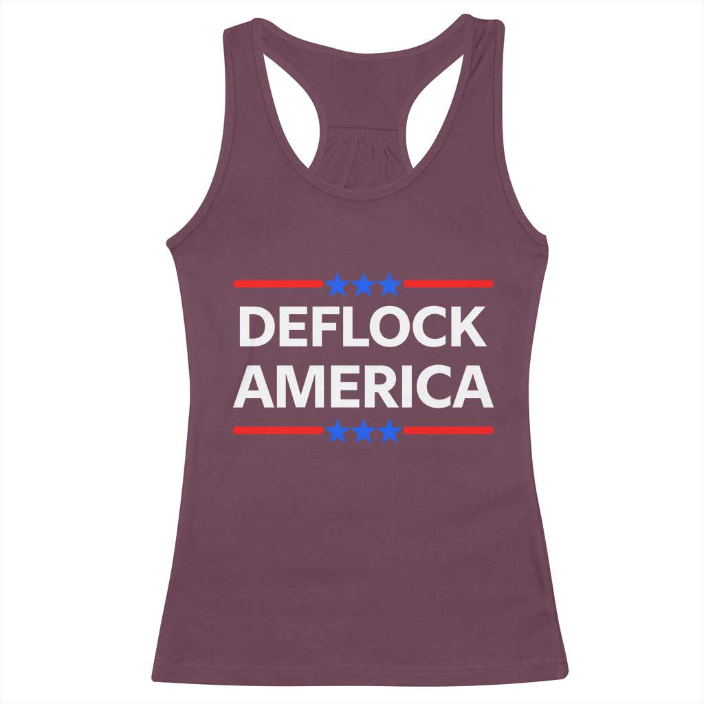 Deflock America Civil Liberties Patriotic Freedom Racerback Tank Top