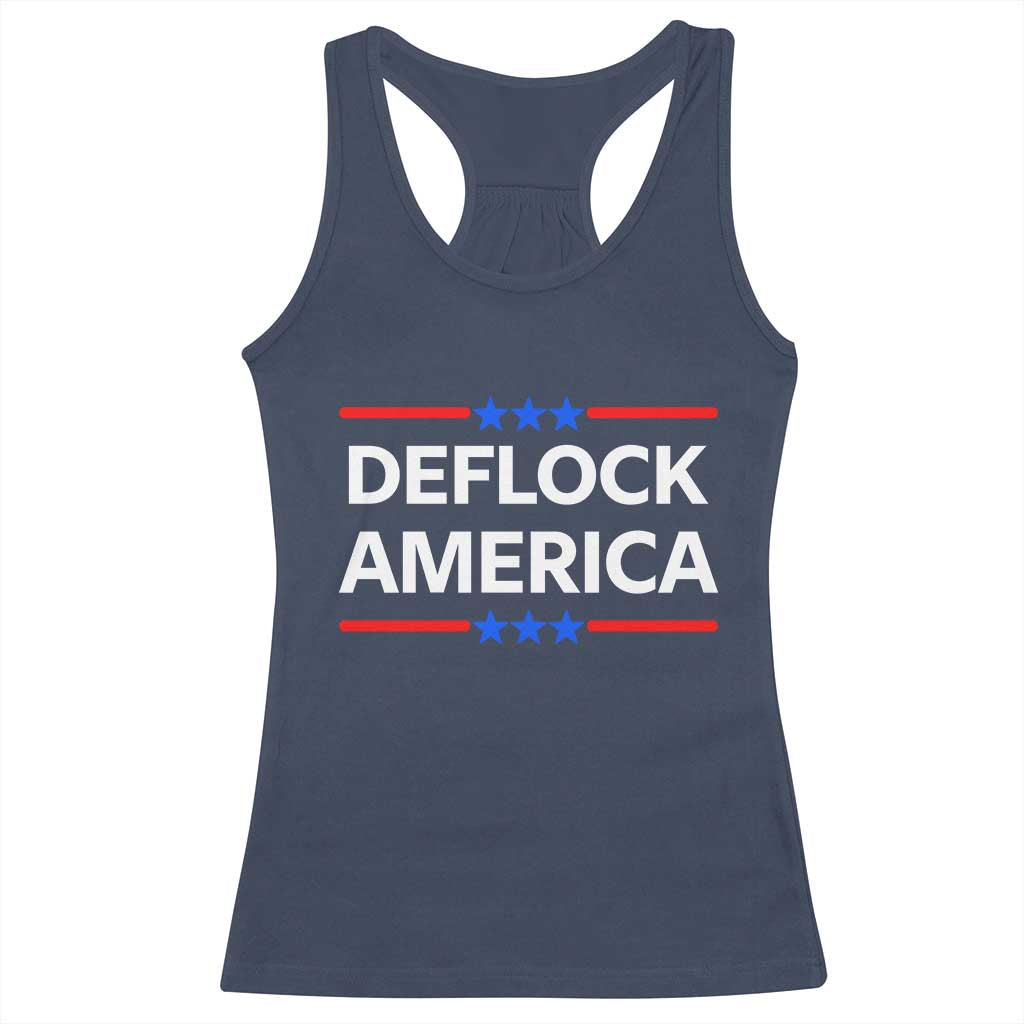 Deflock America Civil Liberties Patriotic Freedom Racerback Tank Top