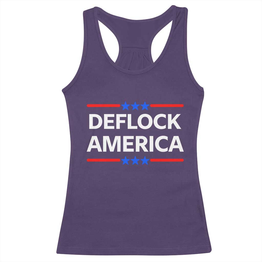 Deflock America Civil Liberties Patriotic Freedom Racerback Tank Top