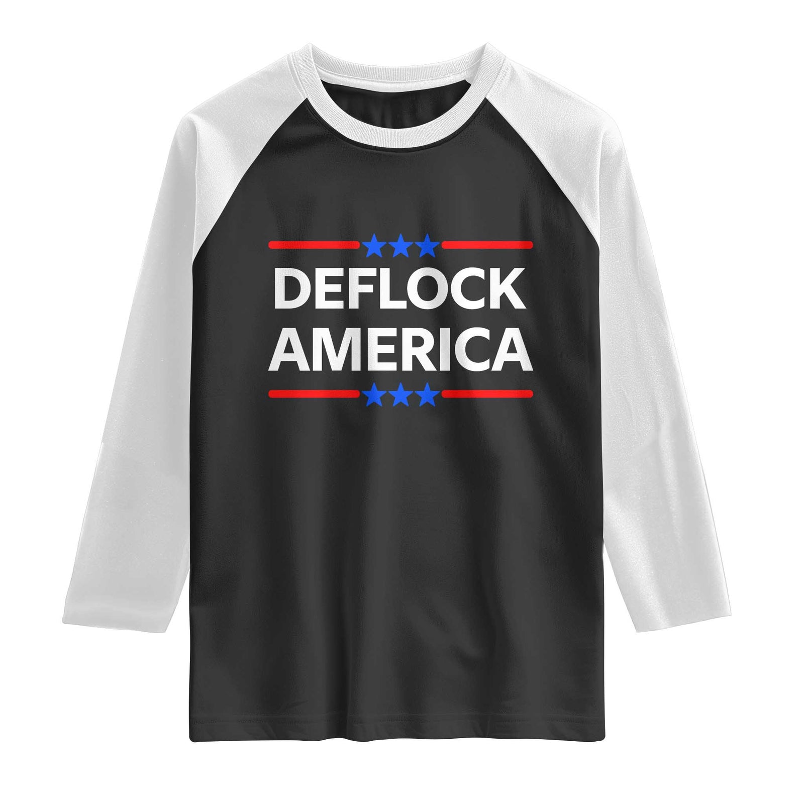 Deflock America Civil Liberties Patriotic Freedom Raglan Shirt