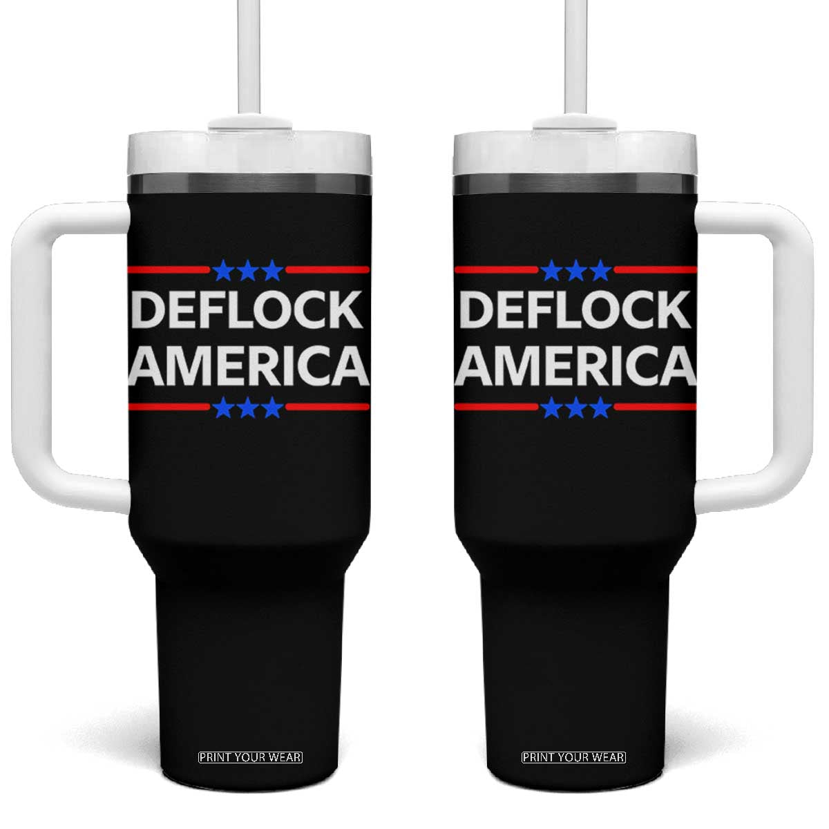 Deflock America Civil Liberties Patriotic Freedom Tumbler With Handle